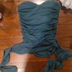Teal express tube top